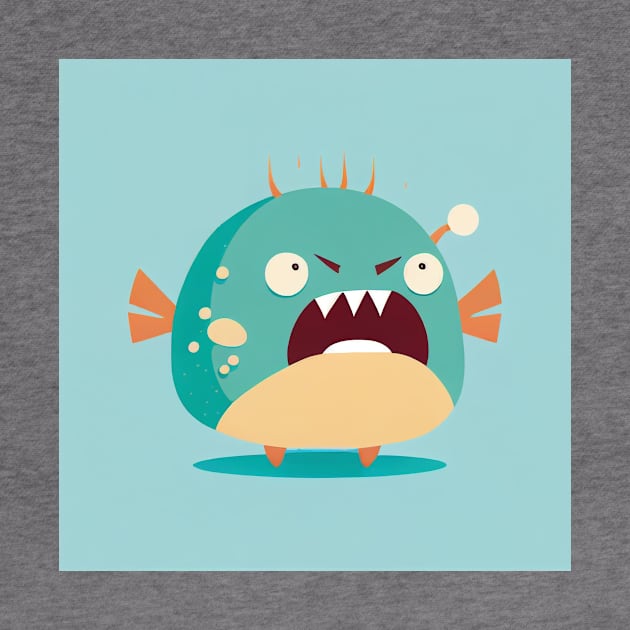 Angry Anglerfish by plipplopshop